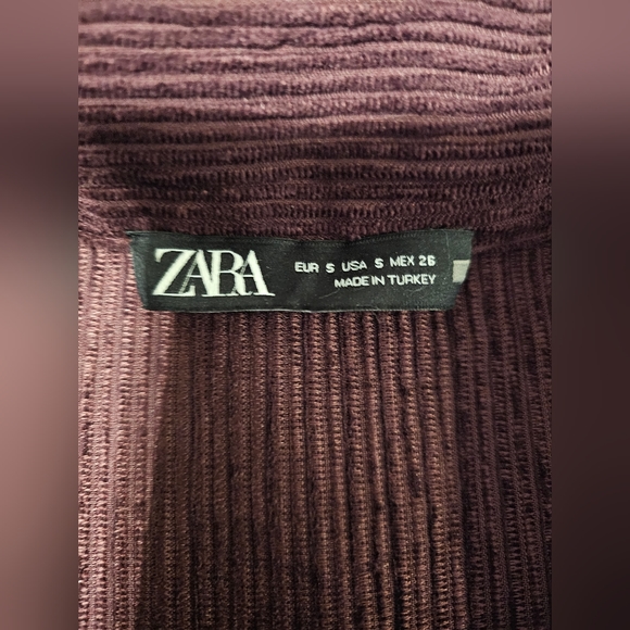 Zara purple corduroy top - Picture 3 of 4